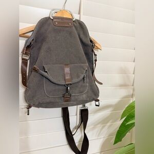 Stylish Brown Canvas Backpack